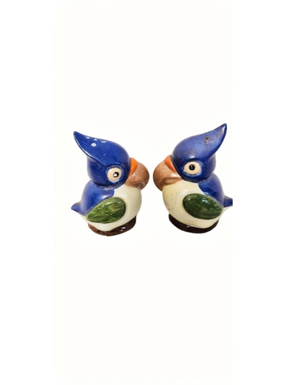 Vintage 1940s-50s German Ceramic Bird Salt & Pepper Shakers - ITEM #2300